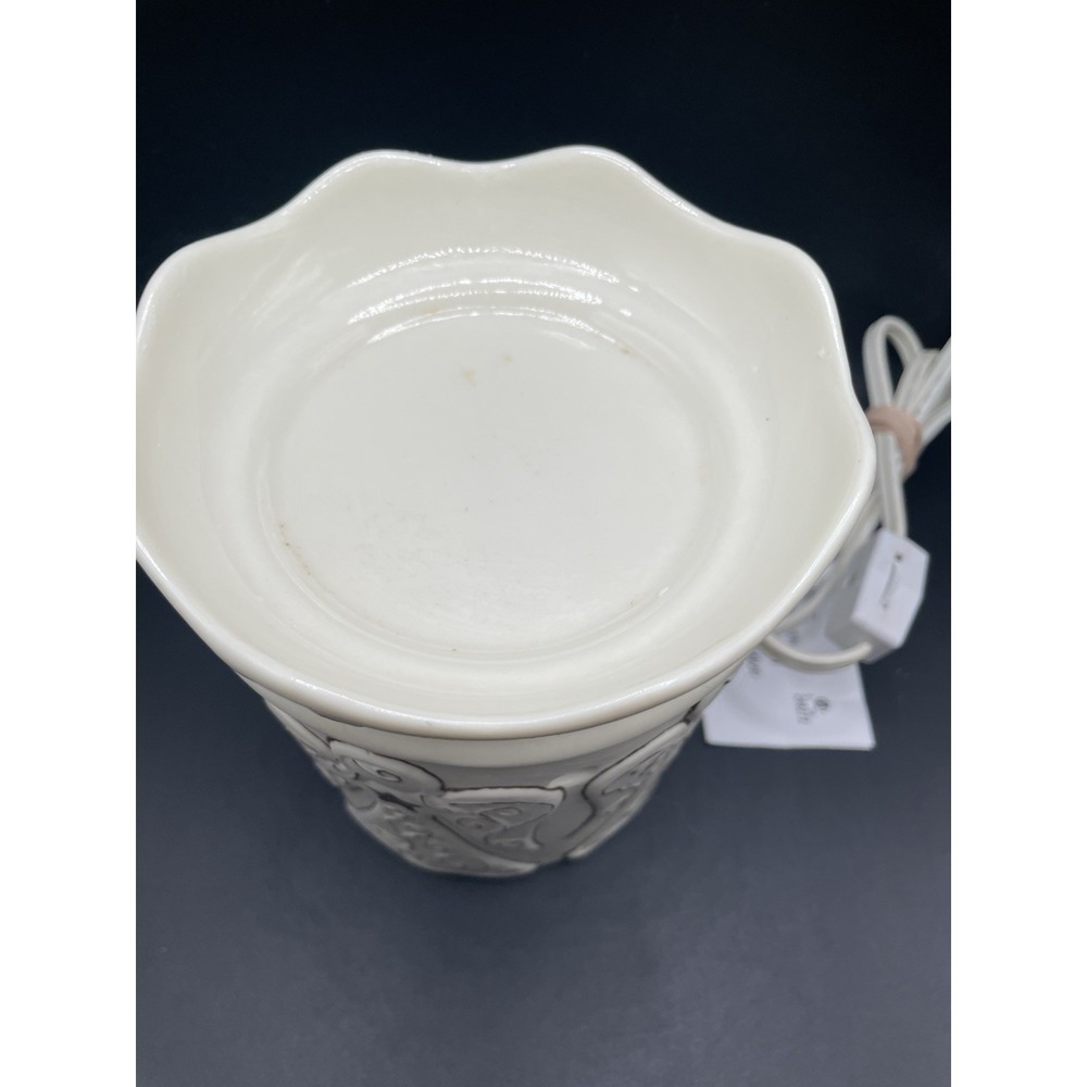 Scentsy Heavenly Angel Full Size Electric Wax Warmer Ivory Gold Retired - Picture 3 of 9